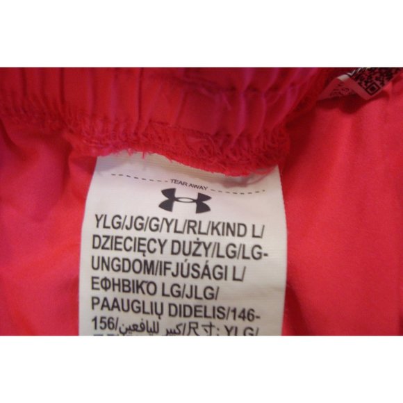 Girls Under Armour Hot Pink Black Matching Set Size Youth Large - Picture 4 of 6